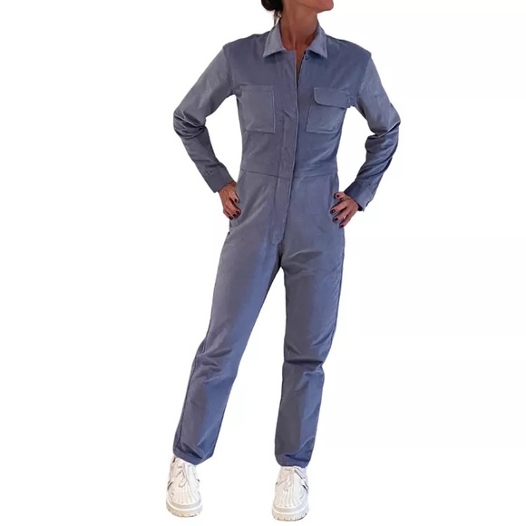NWOT RIVET UTILITY - BigWig corduroy jumpsuit in blue - Picture 3 of 9